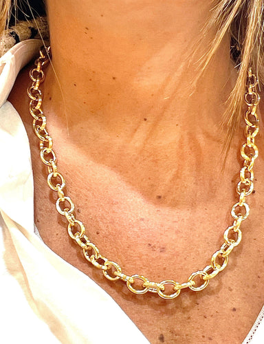 Collier Collier maille Créole jaseron or jaune 58 Facettes