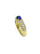 Bague BOUCHERON. Bague vintage or jaune, saphir et diamants 58 Facettes