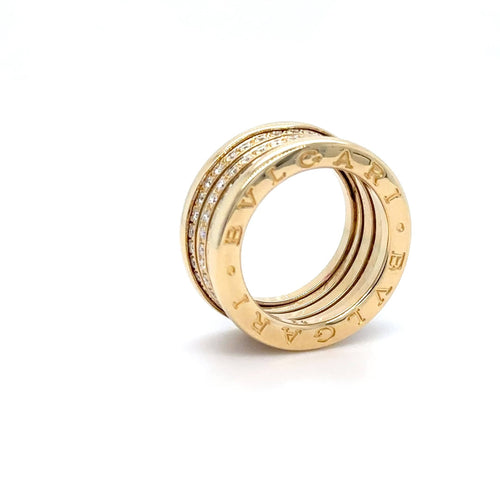 Bague 52 BULGARI - BAGUE B ZERO1 OR JAUNE DIAMANTS 58 Facettes RÉF BUL