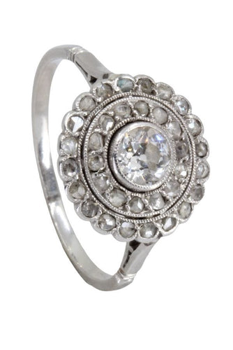 Bague BAGUE DIAMANTS ART-DÉCO 58 Facettes 060441
