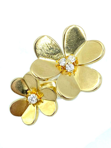 Bague Bague Van Cleef & Arpels "Entre les doigts Frivole" or jaune et diamants 58 Facettes