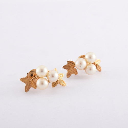 Boucles d'oreilles Paire de boucles d'oreilles "bouquet de gui" 58 Facettes