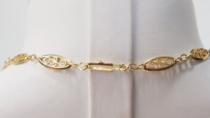 Collier 73cm Sautoir maille filigrane or jaune 58 Facettes 31951