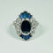Bague 52 Bague Art Déco saphirs et diamants 58 Facettes 73