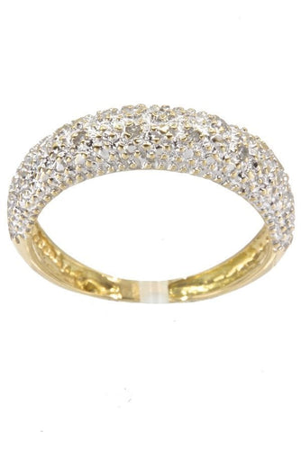 Bague 50.5 BAGUE JONC DIAMANTÉ 58 Facettes 039051