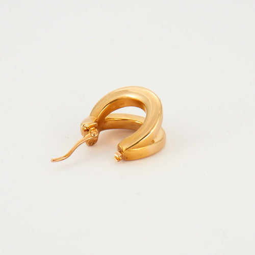 Boucles d'oreilles Doubles créoles Or Jaune 58 Facettes