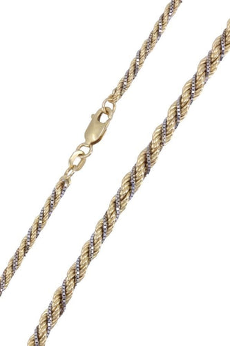 Collier Collier 2 Ors maille torsadée 58 Facettes 082591