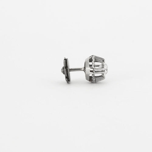 Boucles d'oreilles Boucles d'oreilles puces diamants Art Déco 58 Facettes