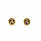 Boutons de manchette Bouton de manchette vintage en or émail et diamants 58 Facettes