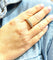 Bague Bague jonc en Or jaune & diamants 58 Facettes
