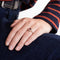Bague 50 Bague fleur rubis or rose 58 Facettes