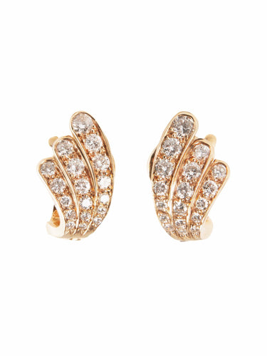 Boucles d'oreilles Clips diamants VAN CLEEF & ARPELS 58 Facettes