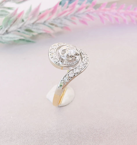Bague 52.5 Bague de fiançailles Tourbillon Diamants 58 Facettes AA 1487