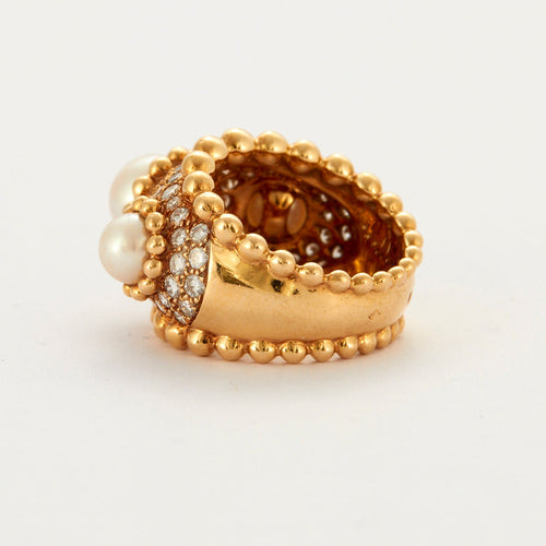Bague 53 CHANEL – Bague Baroque Perles 58 Facettes