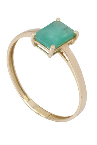 Bague 54 BAGUE MODERNE ÉMERAUDE 58 Facettes 074121