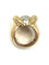 Bague 53 Bague Rétro 1950 or jaune, platine et diamants 58 Facettes