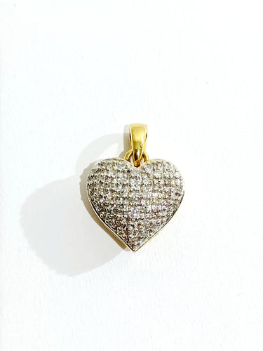 Pendentif Pendentif cœur Or jaune Diamants 58 Facettes