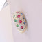 Bague 54.5 Bague Arlequin Emeraudes Rubis Saphirs Diamants 58 Facettes AA 1510