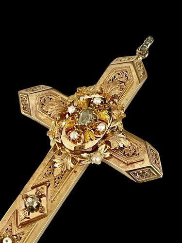 Pendentif Pendentif Croix Napoléon III 58 Facettes