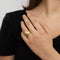 Bague 52 Bague en Or jaune & godrons 58 Facettes