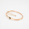 Bracelet Bracelet jonc or rose, diamant 58 Facettes