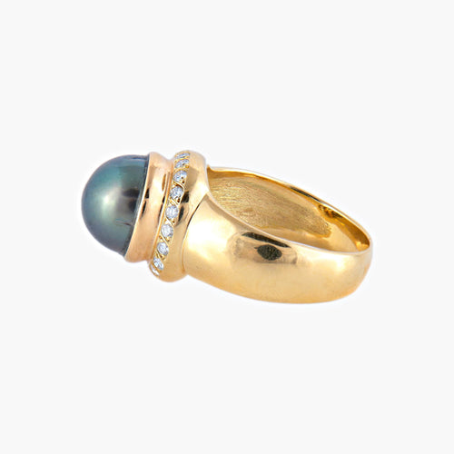 Bague 60 Bague Perle de Tahiti & diamants 58 Facettes 466