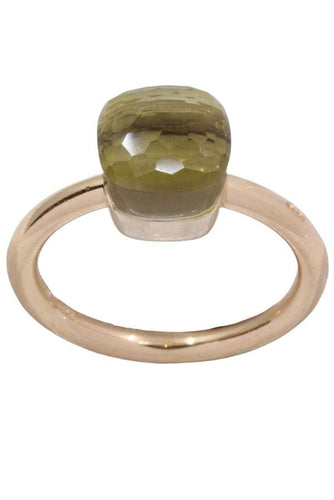 Bague 55 BAGUE POMELLATO NUDO QUARTZ CITRON PM 58 Facettes 080551
