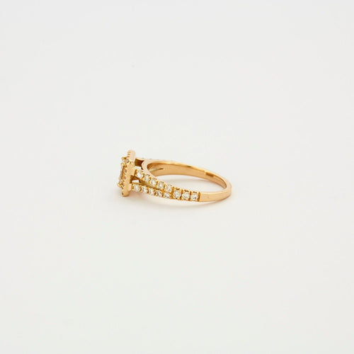 Bague 53 Bague Or jaune Diamants 58 Facettes