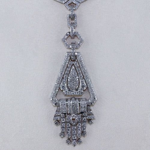 Collier Collier Art Déco 3 pièces en diamant 58 Facettes