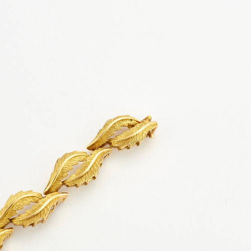 Bracelet Bracelet Feuilles or jaune 58 Facettes