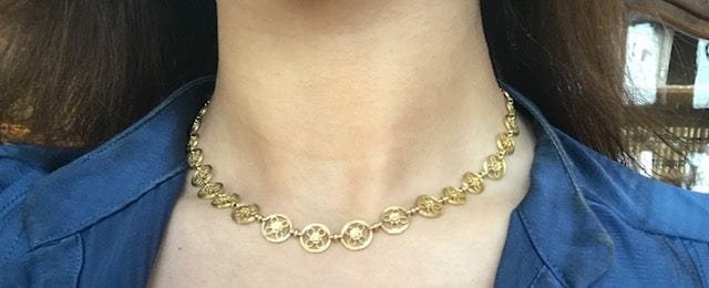Collier Collier 1900, à décor floral 58 Facettes