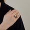 Bague 54 Bague Toi et Moi Perles Diamants 58 Facettes
