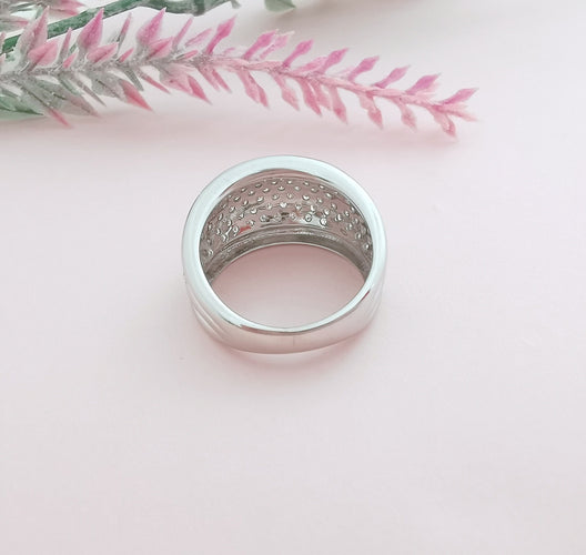 Bague Bague Jonc bombé Diamants 1,10ctt Or gris 58 Facettes AA 1610