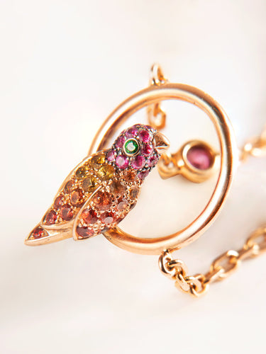 Collier Sautoir BOUCHERON motifs oiseaux 58 Facettes