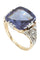 Bague BAGUE ART DÉCO SAPHIR VIOLET ET DIAMANTS 58 Facettes 052741