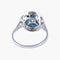 Bague 55 Bague style Art Déco Saphirs Diamants 58 Facettes