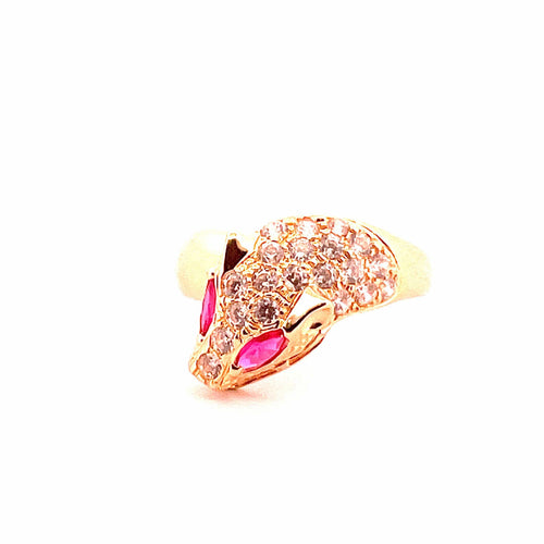 Bague 57 Bague tête de panthère pierres 58 Facettes