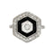 Bague 54.5 Bague Art Déco onyx et diamants 58 Facettes 1-1200/1