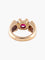 Bague Bague Jonc Or Jaune Rubis Diamants 58 Facettes