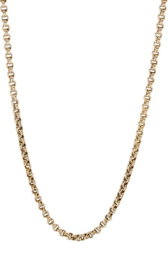 Collier Chaine ancienne maille jaseron double 58 Facettes 062651
