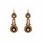 Boucles d'oreilles Boucles d'oreilles or jaune, perles, et émail noir 58 Facettes