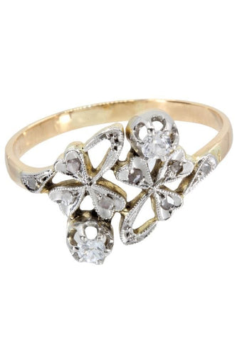 Bague TOI ET MOI ART-NOUVEAU DIAMANTS 58 Facettes 041591