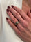 BAGUE MODERNE DIAMANTS CHAMPAGNE ET BLANCS 58 Facettes 060431