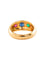 Bague 57 Bague Or Saphir Rubis et Emeraude 58 Facettes