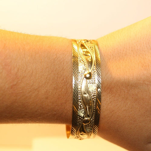Bracelet Bracelet Or jaune à décor poinçonné 58 Facettes 11150