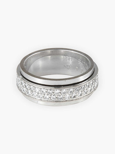 Bague Alliance PIAGET or blanc et diamants 58 Facettes HS2761