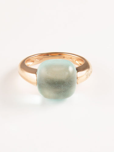Bague 55 Bague Pomellato Topaze bleue 58 Facettes