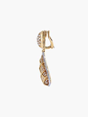 Clip Pendants d'oreilles Clip Diamants 58 Facettes