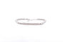 Bracelet Bracelet or blanc boules et barrettes diamants 58 Facettes