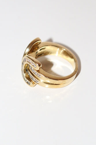 Bague 46 Bague d'auriculaire or jaune et diamants 58 Facettes 492
